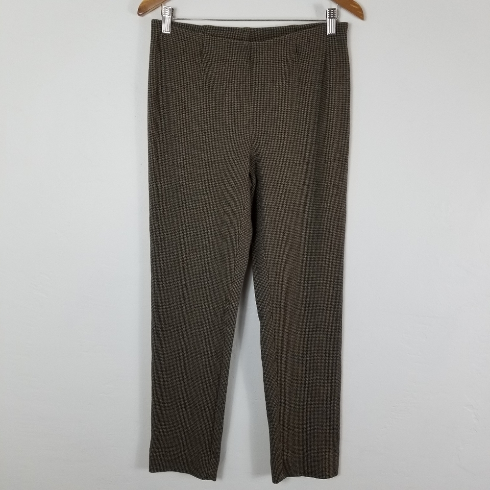 J.Jill Ponte slim leg houndstooth legging pant S